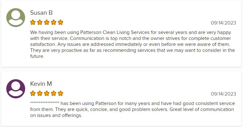 cleaning service reviews